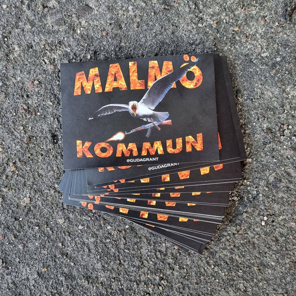 Gudagrant - Malmö Kommun klistermärken - 25-pack